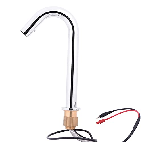 Automatic Sensor Faucet, Brass Infrared Water Tap with Hose for Bathroom Basin Kitchen Sink, Easy Install