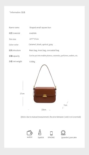 Cowhide advanced sense niche design armpit bag leather handbag new spring and summer fashion tofu bag shoulder crossbody bag4