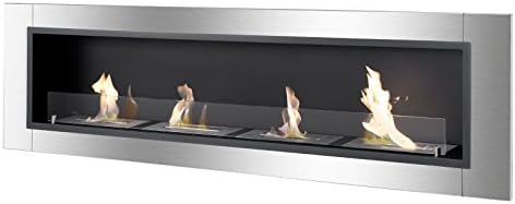 Build-in Ventless Bio Ethanol Wall Fireplace - Accalia | Ignis