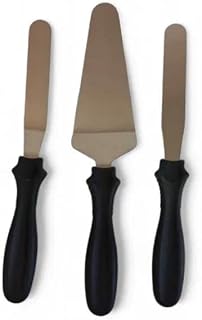 3'lü Eğik Ergonomik Kaymaz Saplı Spatula Seti