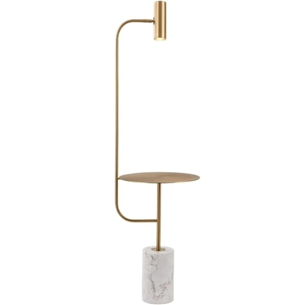 CVdrtyED Standing Lamp Nordic Floor Lamp Iron Art Standing with Sturdy Marble Base High Pole Bedroom Living Room