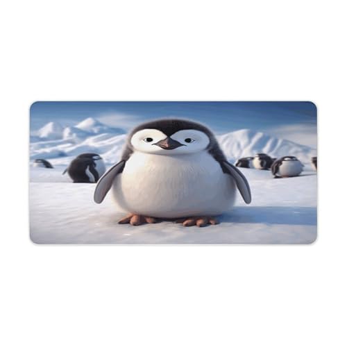Cute Penguin1 Desk Pad con base de goma 60x30 cm