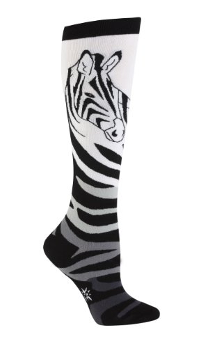 Sock It To Me Zebra Women's Knee High Socks,size 5-10