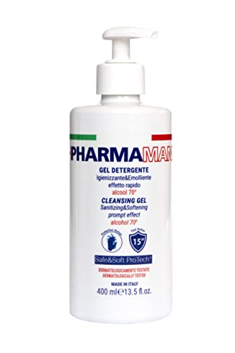 Pharmamani GEL IGIENIZZANTE MANI da 400 ml con Dispenser dosatore. 70% Alcool....
