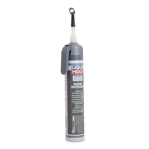 LIQUI MOLY Silikondichtmasse transparent | 200 ml | Karosserieschutz | Dichtstoff | Unterbodenschutz | Art.-Nr.: 6184