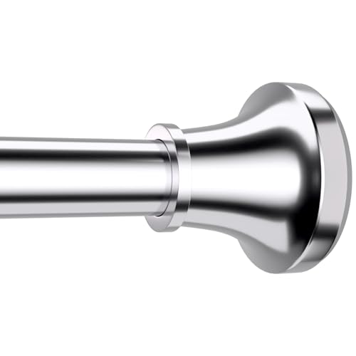 Adjustable Shower Curtain Rod 31-80 Inch, Never Rust Stainless Steel Silver Tension Rod, 1