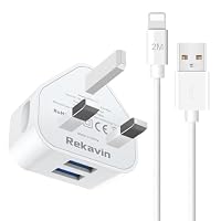iPhone Charger Plug and Cable,2M Old Apple i Phone USB Lightening Charger Cable and Plug with Lead Charging for iPhone 14/13/12/11 10 Xs Max XR X 8 7 6 6S 5 5C 5S SE iPad 5th 6th 7th 8th 9th