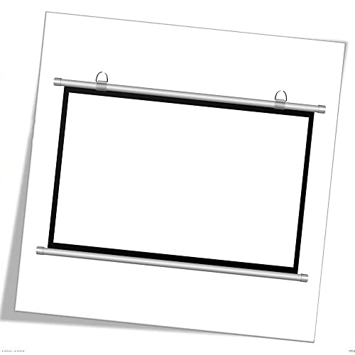 Pantalla de proyección retráctil 60 pulgadas formato 16:9 miniatura 1