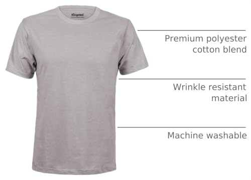 Image of Kingsted T-Shirts for Men Pack - Royally Comfortable - Super Soft Premium Fabric - Well-Crafted Classic Tee