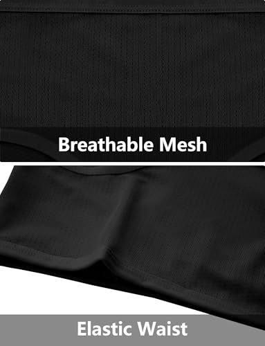 Panegy Teen Girls Mesh Briefs Mid Waist Soft Underwear Breathable Solid Knickers 5 Pack 8-14 Years4