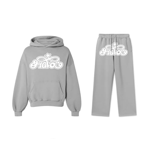 Sweat à capuche et pantalon de jogging pour homme ensemble y2k ample