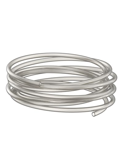 Pawfly Negro Tubo De Aire para Acuario 4 m Tubo Estándar 4/6 mm para Bomba De Aire De Pecera Manguera Flexible De PVC Puro Resistente a La Torsión para Acuario Jardín Terrario Estanque