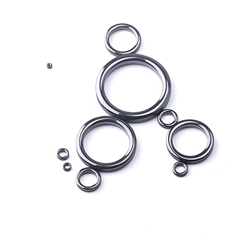 10 Sizes Fishing Rod Repair Kit Rod Ceramic Guides Ring Fishing Rod Guide Repair Kit Rod Tip Repair Kit Fishing Pole Eyes Repair Kit 0.13in to 0.47in Saltwater Fishing Rod Kit