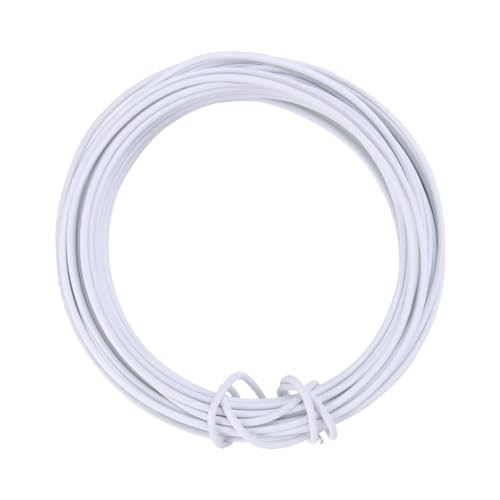 Cabilock Tie 10M Garden Twine Squash Bonsai Training Wire Wrapping Cord Iron Wire for Plants Climbing Roses Vines Cucumbers 2.5mm White Floral Tie Straps