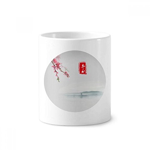 Tasse blanche en céramique Midwinter pour une table de nuit ou un bureau ordonné