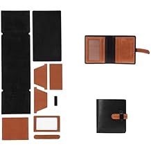POPSEWING DIY Leather Wallet Kit, Handmade Top Grain Cowhide Leather Wallet, Bifold or Trifold for Men, Gift for Dad Husband Boyfriend Black & Brown, Bifold