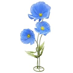 Huge Artificial Flowers-blue-3pcs