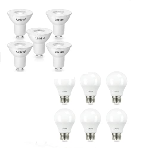 Linkind 60W Equivalent Led Light Bulbs Dimmable 2700K Soft White, Mr16 Gu10 Led Bulbs 50W Equivalent 5000K Daylight White Dimmable Bulbs #TOP7