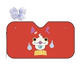 サンシェード サンシェード車フロントカバー 車用サンシェード アニメ 妖怪ウォッチ 遮光 断熱 簡単着脱 便利な収納 車中泊 仮眠 プライバシー保護 車用フロントシェード 車用品 高温隔離 四季対応 M