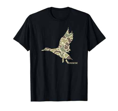 Flying Mallard Duck Camouflage Camo Duck Hunting Camo Hunter T-Shirt