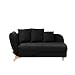 Produktbild Chaiselongue schwarz mit Bettkasten Meri
