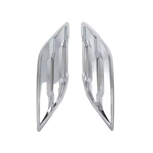 Kühlergrill-Entlüftungsblende Kompatibel Mit Ford Für Raptor 2017 2018 2019 2020 Abdeckung Für Seitliche Lüftungsschlitze An Der Motorhaube.(Silver)