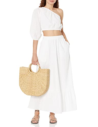 The Drop Women's Anupa Cotton Tiered Midi Skirt4