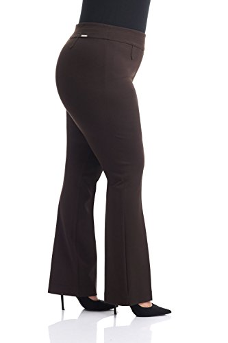 Image of Rekucci Curvy Woman Secret Figure Knit Bootcut Plus Size Pant w /Tummy Control