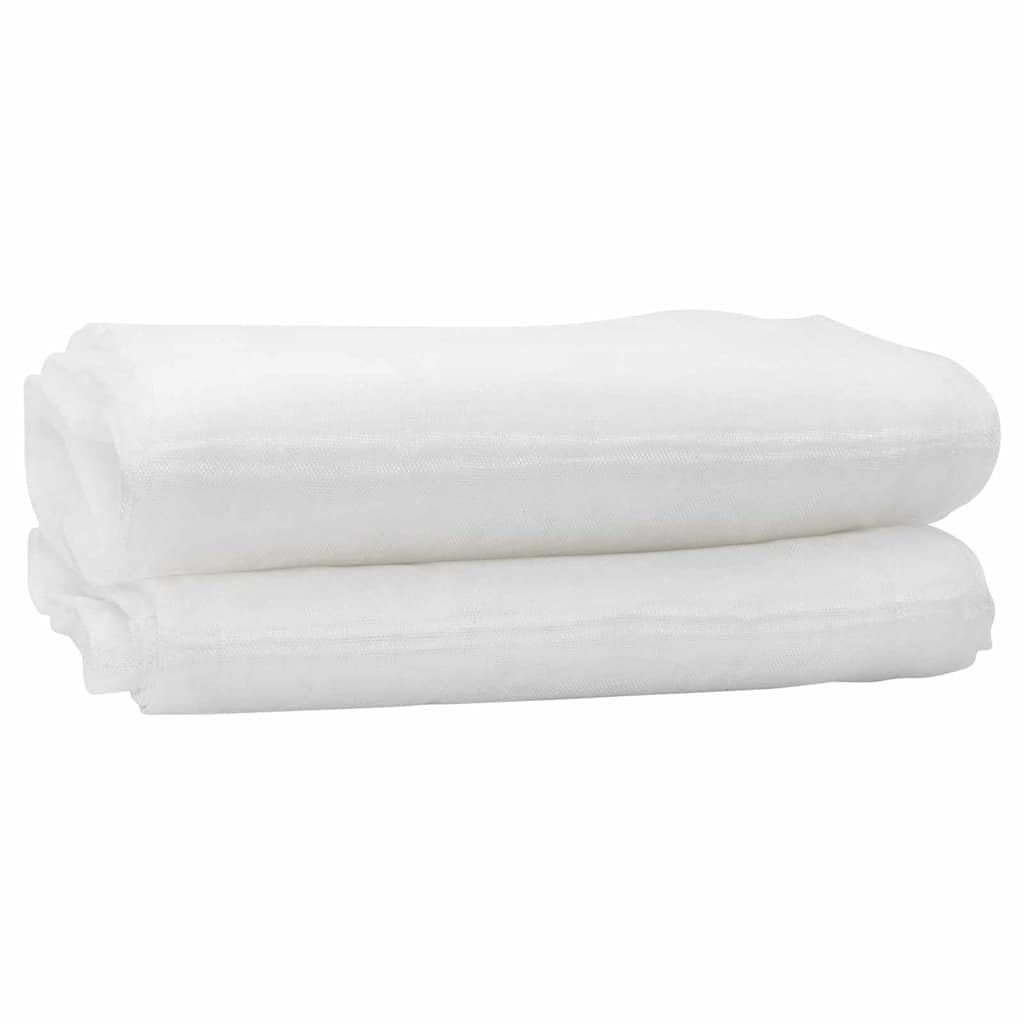 Filet anti-insectes pour jardin et plantes, grille de protection en polyéthylène, filet robuste pour terrasse et extérieur, blanc, 2500 x 200 cm
