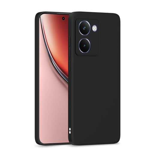 Image of Outlouders Back Cover for Realme P3 Ultra 5G | Camera Protection | Durable Soft Matte Silicone Bumper Case (Black)