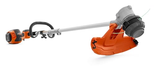Image of Husqvarna 220iL Cordless String Trimmer with 4 Ah Battery and Charger, 16-Inch Straight Shaft Electric Weed Eater with Dual-Direction Trimmer Head to Change Cutting Direction