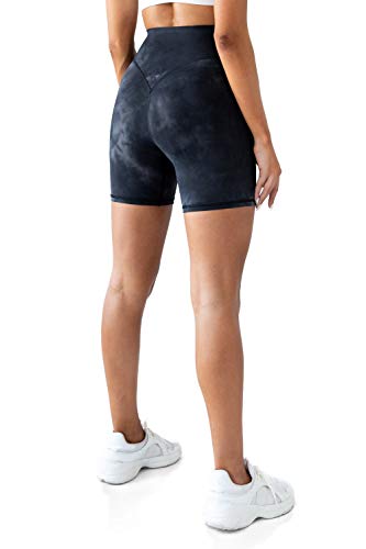 Kamo Fitness Ellyn High Waisted Yoga Shorts 6" Inseam Butt Lifting Tie Dye Soft Workout Pants Tummy Control3