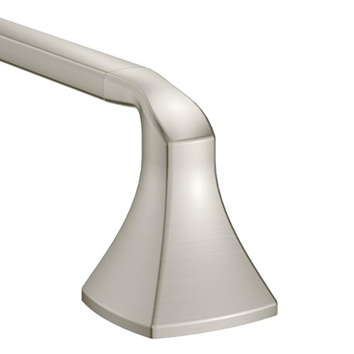 Moen Voss Brushed Nickel 24-Inch Bathroom Towel Bar, Wall Mounted Bath or Hand Hanging Rack...