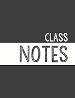 Dark Grey Class Notebook: 100 numbered pages, college-ruled, fillable table of contents for quick note retrieval, colors for each subject (Class Notes, classic colors) 1697454658 Book Cover