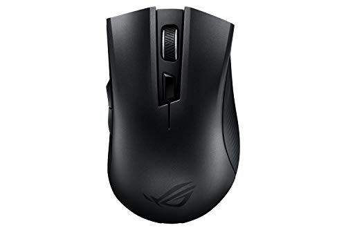 ROG Strix Carry, Mouse Gaming Ottico, Ergonomico, Doppia Connettività Wireless 2,4 GHz e Bluetooth, Sensore Da 7200 dpi, Design Socket Switch ROG, Batteria a Lunga Durata, Nero - Mouse gaming - Immagine 1
