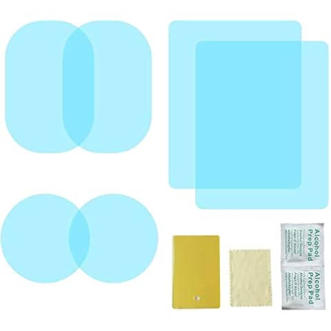 6 PCS Car Rearview Mirror Protective Film, HD Clear Waterproof Film Wing Mirror Rain Films Anti Fog Accessories Blind Spot Stickers For Universal Cars Side Windows Cover