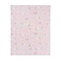 OHS Weighted Blanket 3kg Teddy Fleece Unicorn Pink, Calming Stress Relief Heavy Weighted Blanket for Adults Pink Blanket Gift for Women Anti Anxiety (Disclaimer:Only suitable for age 3+years)