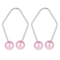 Xinjoduz 2 Stück Grübchen Grubchen Macher Spange Natürlich Macher Perlen Grübchen Smile Gesichtstrainer für Gesichtsmuskulatur Lifting Tools Für EIN Schönes Lächeln (Rosa)