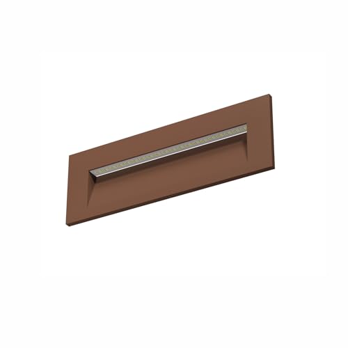 BENEITO FAURE Faretto Led segnapasso da incasso a parete Tween - 5W, Switch CCT, Illuminazione Interni ed Esterni​, corridoi o passaggi (Corten)