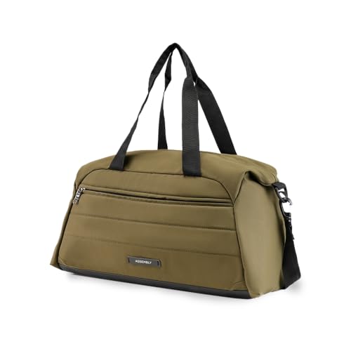 Image of Assembly Premium Weekender Duffle Bag with Attachable Shoulder Strap, Green, 43 Liters