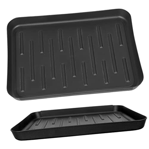 YARNOW 2Pcs Tapis De Pot De Fleurs Neige Outils Entrée Bottes Tapis Plateaux Jardinière Animal De Compagnie Stockage Boueux Plateau De Fleurs Humides Séchage Résistant Tapis en Plastique