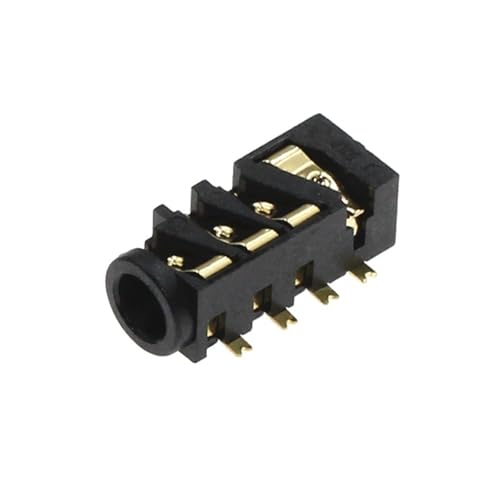 Conector PJ-393 3,5 mm Elimina Ruido de Fondo Jack de 4 Secciones SMD Chapado en Oro de 7 Pines