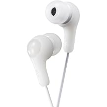 JVC Gumy in Ear Earbud Headphones, Powerful Sound, Comfortable and Secure Fit, Silicone Ear Pieces S/M/L - HAFX7W White