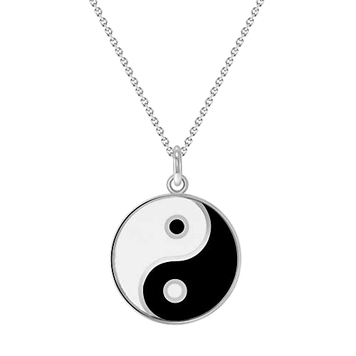 Pome Yin And Yang Pendant Necklace In Sterling Silver, Made In America (Pendant Only, Small Pendant) #TOP17