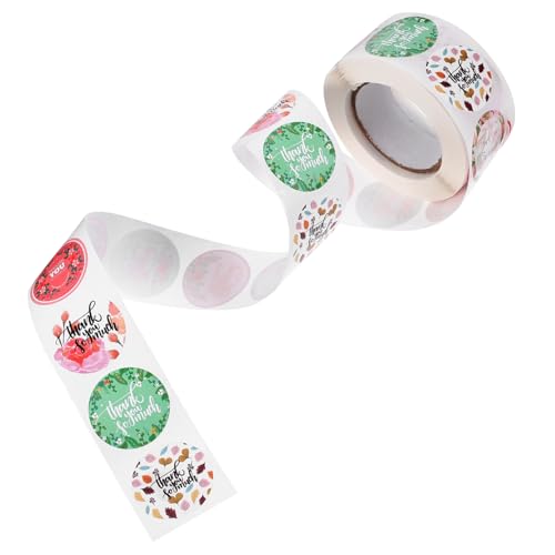 Abaodam ラベルステッカー 自己粘着式 感謝シール 封筒用 手作りクッキー キャンディ包装向け 安定素材使用 業務用ビジネスサプライ