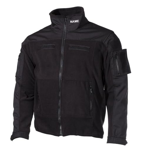 Veste polaire Commando noire Copytec personnalisée avec le texte de votre choix à offrir