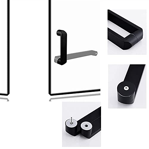 Manija de Puerta de Vidrio resistente en acero inoxidable para ducha 4
