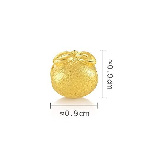 Image of CHOW SANG SANG 999 24K Solid Gold Mini Charm Mandarin Oranges Bracelet for Women 92658C
