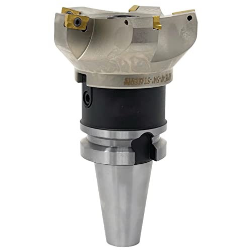 CME 4" 75° Indexable Face Mill w/ BT40 Arbor, APKT1604 Inserts Included, 5 Flutes