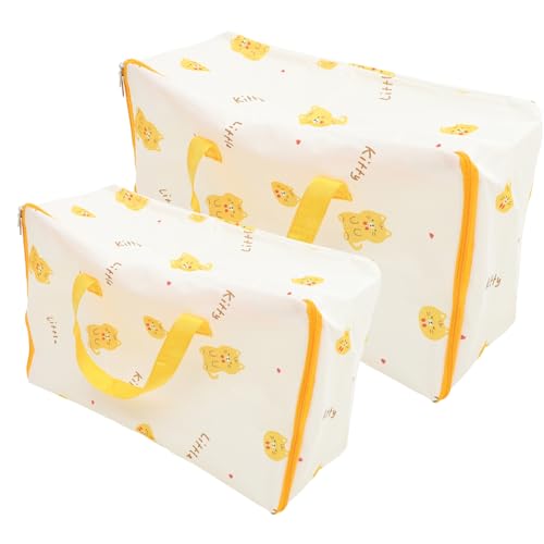 CALLARON 2 Piezas bolsa de edredón bolsa de tela oxford bolsos neto bolsa de embalaje para viajar cremalleras equipaje storage bags travel bag bolsa organizadora de ropa bolsas para viajar